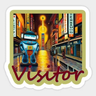 Japan Visitor in Osaka by Kana Kanjin Sticker